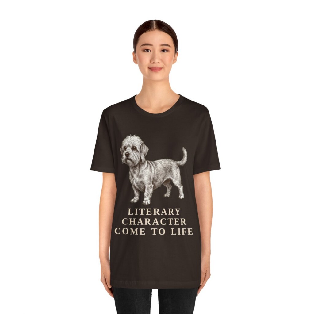 Dandie Dinmont Terrier Humor Shirt, Vintage Dog Sketch Tee, Dog Humor Gift