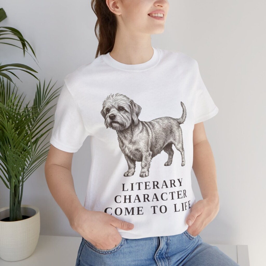 Dandie Dinmont Terrier Humor Shirt, Vintage Dog Sketch Tee, Dog Humor Gift
