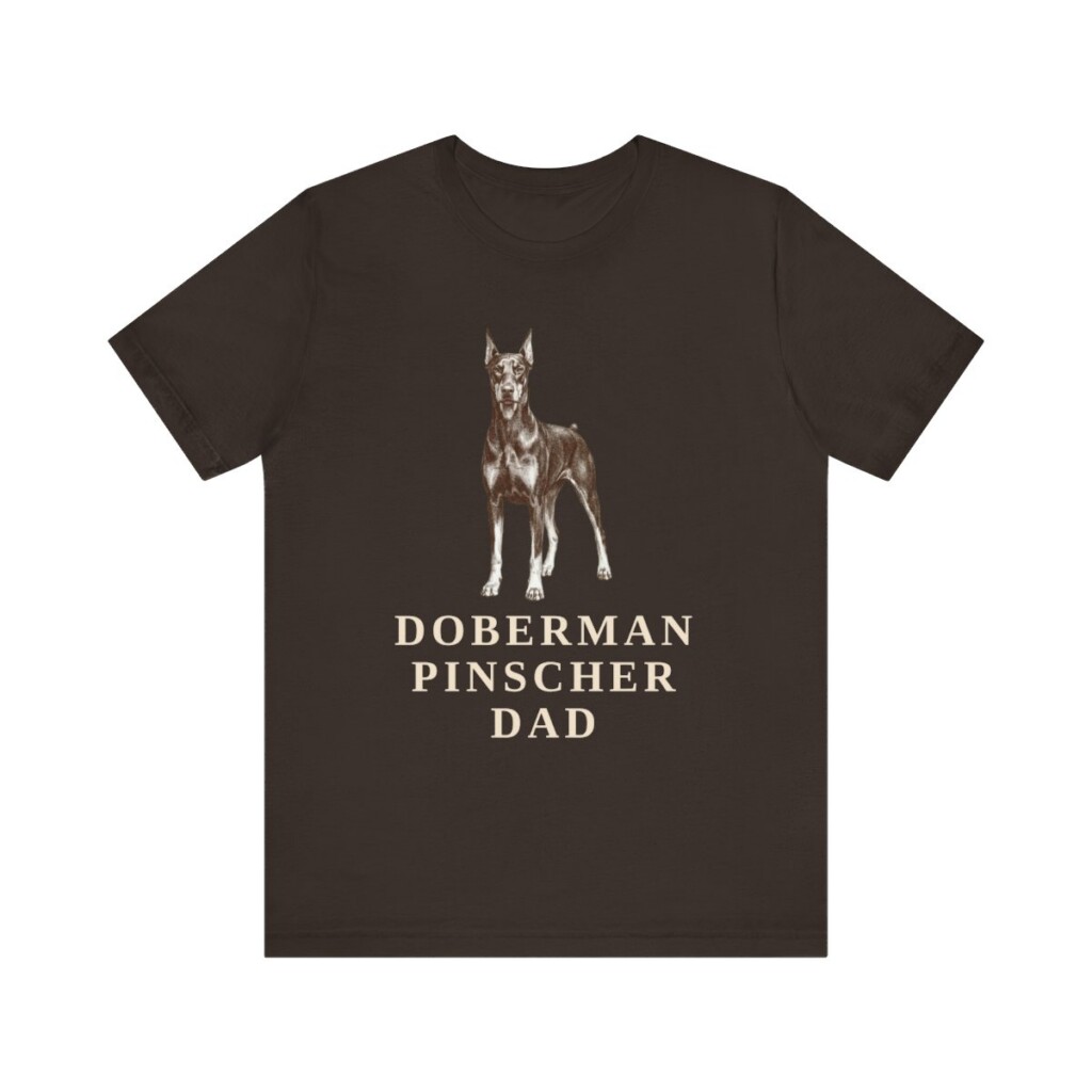 Doberman Pinscher Dad Shirt, Vintage Dog Sketch Tee, Dog Dad Gift Doberman Pinscher Dad Shirt, Vintage Dog Sketch Tee, Dog Dad Gift