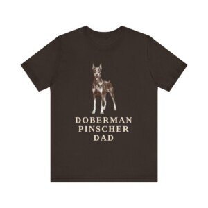 Doberman Pinscher Dad Shirt, Vintage Dog Sketch Tee, Dog Dad Gift