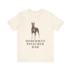 Doberman Pinscher Dad Shirt, Vintage Dog Sketch Tee, Dog Dad Gift Doberman Pinscher Dad Shirt, Vintage Dog Sketch Tee, Dog Dad Gift