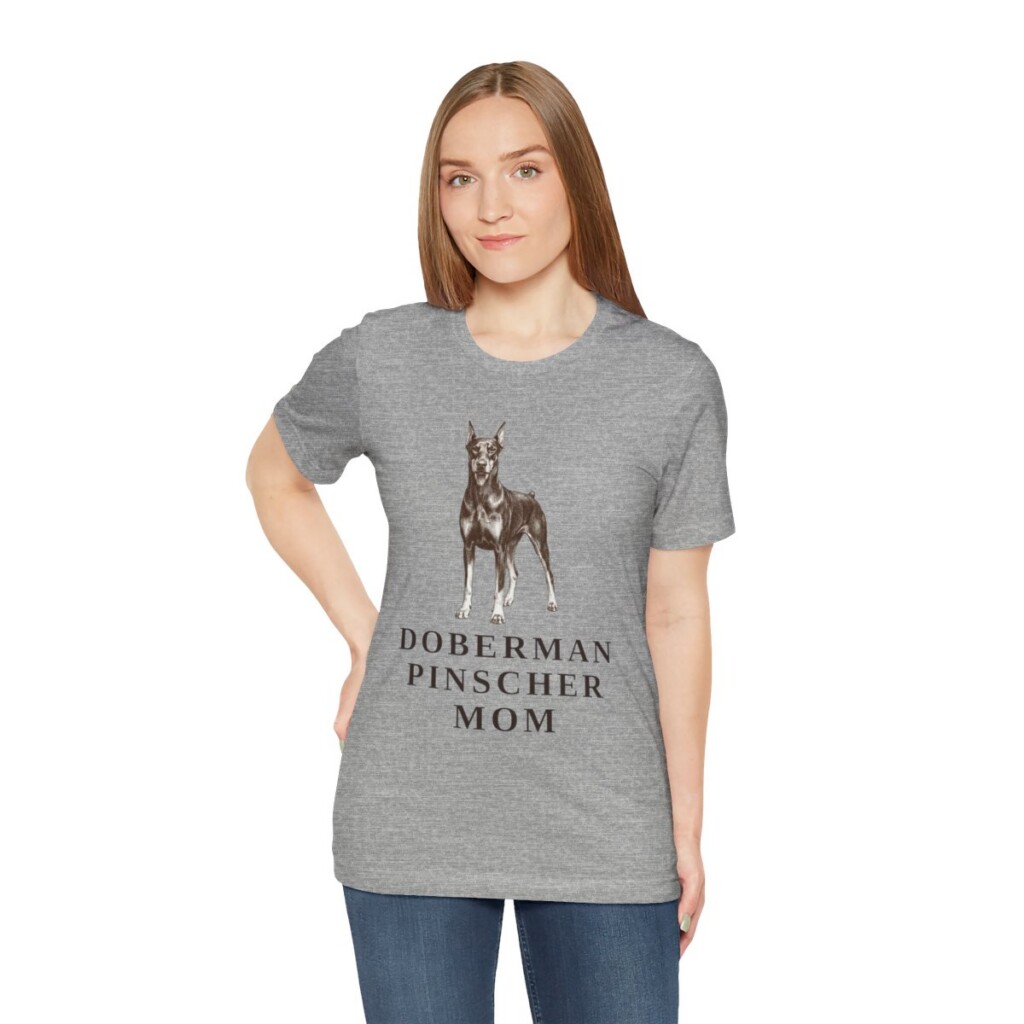 Doberman Pinscher Mom Shirt, Vintage Dog Sketch Tee, Dog Mom Gift Doberman Pinscher Mom Shirt, Vintage Dog Sketch Tee, Dog Mom Gift