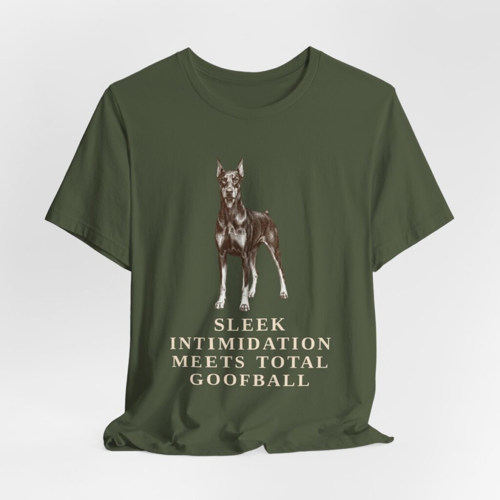 Doberman Pinscher Humor Shirt, Vintage Dog Sketch Tee, Dog Humor Gift Doberman Pinscher Humor Shirt, Vintage Dog Sketch Tee, Dog Humor Gift