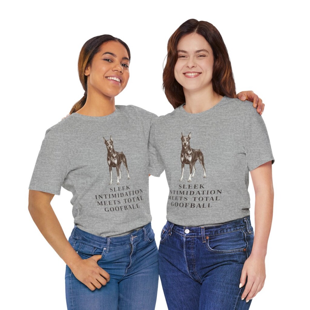 Doberman Pinscher Humor Shirt, Vintage Dog Sketch Tee, Dog Humor Gift Doberman Pinscher Humor Shirt, Vintage Dog Sketch Tee, Dog Humor Gift