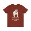 English Bulldog Dad Shirt, Vintage Dog Sketch Tee, Dog Dad Gift