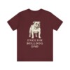 English Bulldog Dad Shirt, Vintage Dog Sketch Tee, Dog Dad Gift