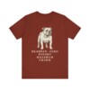 English Bulldog Humor Shirt, Vintage Dog Sketch Tee, Dog Humor Gift