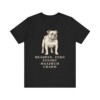 English Bulldog Humor Shirt, Vintage Dog Sketch Tee, Dog Humor Gift