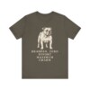English Bulldog Humor Shirt, Vintage Dog Sketch Tee, Dog Humor Gift
