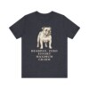 English Bulldog Humor Shirt, Vintage Dog Sketch Tee, Dog Humor Gift
