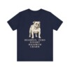 English Bulldog Humor Shirt, Vintage Dog Sketch Tee, Dog Humor Gift