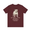 English Bulldog Humor Shirt, Vintage Dog Sketch Tee, Dog Humor Gift