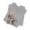 English Cocker Spaniel Dad Shirt, Vintage Dog Sketch Tee, Dog Dad Gift