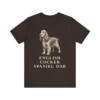 English Cocker Spaniel Dad Shirt, Vintage Dog Sketch Tee, Dog Dad Gift