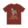English Cocker Spaniel Dad Shirt, Vintage Dog Sketch Tee, Dog Dad Gift