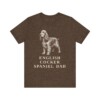 English Cocker Spaniel Dad Shirt, Vintage Dog Sketch Tee, Dog Dad Gift