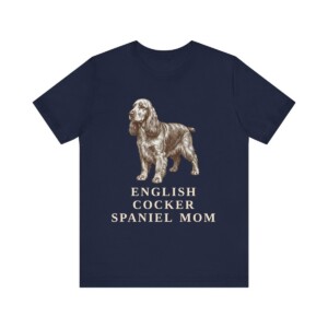 English Cocker Spaniel Mom Shirt, Vintage Dog Sketch Tee, Dog Mom Gift