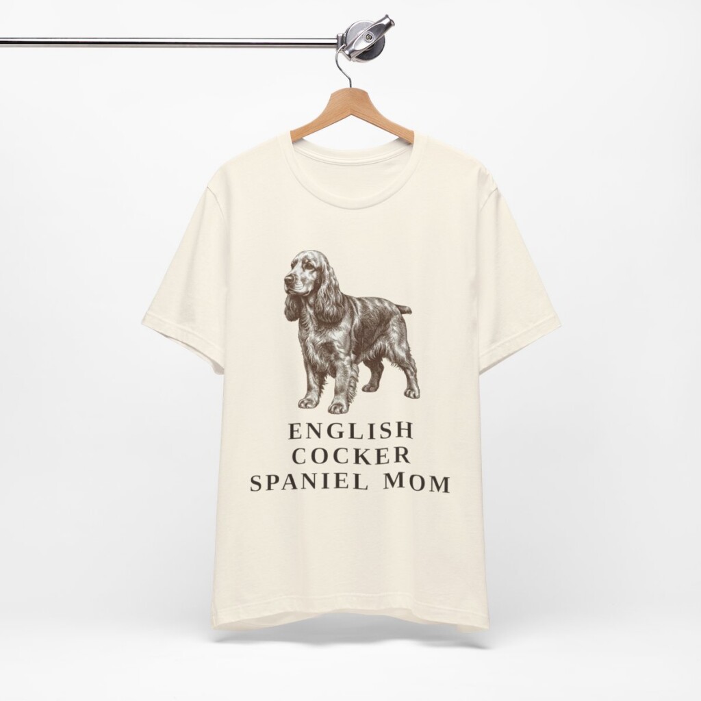 English Cocker Spaniel Mom Shirt, Vintage Dog Sketch Tee, Dog Mom Gift English Cocker Spaniel Mom Shirt, Vintage Dog Sketch Tee, Dog Mom Gift
