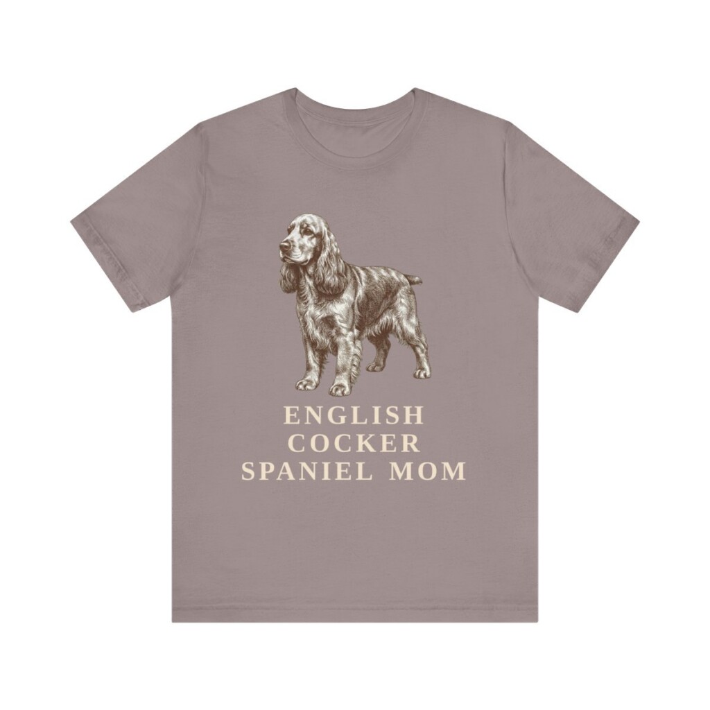 English Cocker Spaniel Mom Shirt, Vintage Dog Sketch Tee, Dog Mom Gift English Cocker Spaniel Mom Shirt, Vintage Dog Sketch Tee, Dog Mom Gift
