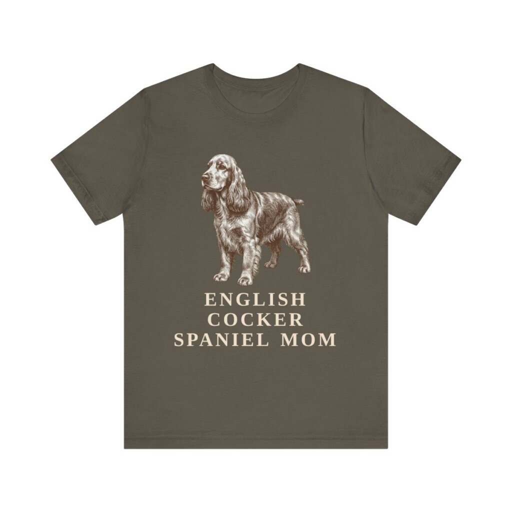 English Cocker Spaniel Mom Shirt, Vintage Dog Sketch Tee, Dog Mom Gift English Cocker Spaniel Mom Shirt, Vintage Dog Sketch Tee, Dog Mom Gift