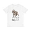 English Cocker Spaniel Lover Shirt, Vintage Dog Sketch Tee, Dog Lover Gift