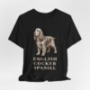 English Cocker Spaniel Lover Shirt, Vintage Dog Sketch Tee, Dog Lover Gift