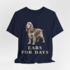 English Cocker Spaniel Humor Shirt, Vintage Dog Sketch Tee, Dog Humor Gift