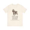English Cocker Spaniel Latin Shirt, Vintage Dog Sketch Tee, Dog Latin Gift