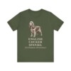 English Cocker Spaniel Latin Shirt, Vintage Dog Sketch Tee, Dog Latin Gift