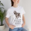 English Cocker Spaniel Latin Shirt, Vintage Dog Sketch Tee, Dog Latin Gift