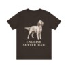English Setter Dad Shirt, Vintage Dog Sketch Tee, Dog Dad Gift