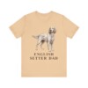 English Setter Dad Shirt, Vintage Dog Sketch Tee, Dog Dad Gift