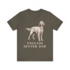 English Setter Dad Shirt, Vintage Dog Sketch Tee, Dog Dad Gift