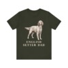 English Setter Dad Shirt, Vintage Dog Sketch Tee, Dog Dad Gift