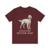 English Setter Dad Shirt, Vintage Dog Sketch Tee, Dog Dad Gift