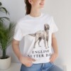 English Setter Dad Shirt, Vintage Dog Sketch Tee, Dog Dad Gift