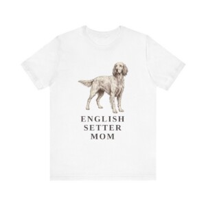 English Setter Mom Shirt, Vintage Dog Sketch Tee, Dog Mom Gift