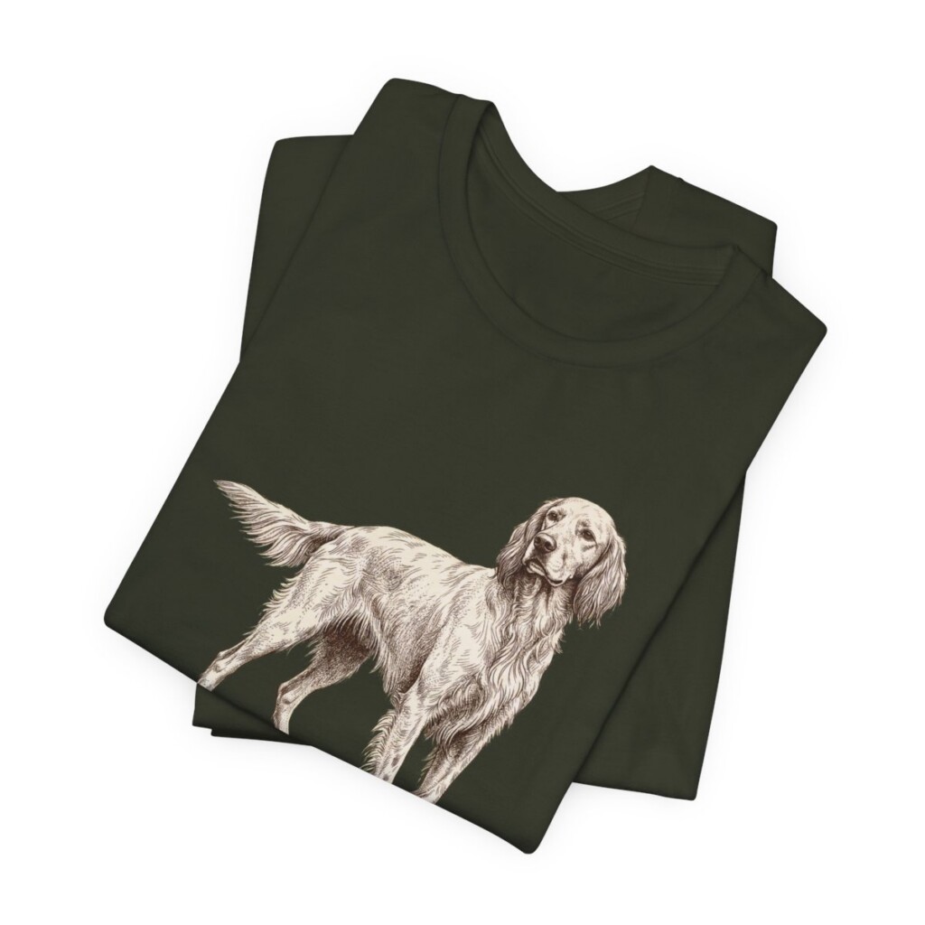 English Setter Mom Shirt, Vintage Dog Sketch Tee, Dog Mom Gift