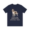 English Springer Spaniel Dad Shirt, Vintage Dog Sketch Tee, Dog Dad Gift