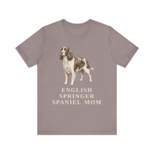 English Springer Spaniel Mom Shirt, Vintage Dog Sketch Tee, Dog Mom Gift