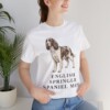 English Springer Spaniel Mom Shirt, Vintage Dog Sketch Tee, Dog Mom Gift