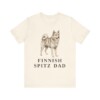 Finnish Spitz Dad Shirt, Vintage Dog Sketch Tee, Dog Dad Gift Finnish Spitz Dad Shirt, Vintage Dog Sketch Tee, Dog Dad Gift