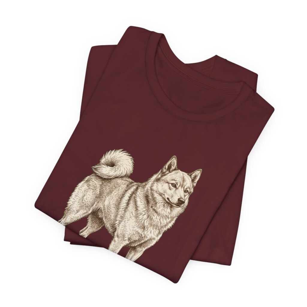 Finnish Spitz Dad Shirt, Vintage Dog Sketch Tee, Dog Dad Gift Finnish Spitz Dad Shirt, Vintage Dog Sketch Tee, Dog Dad Gift