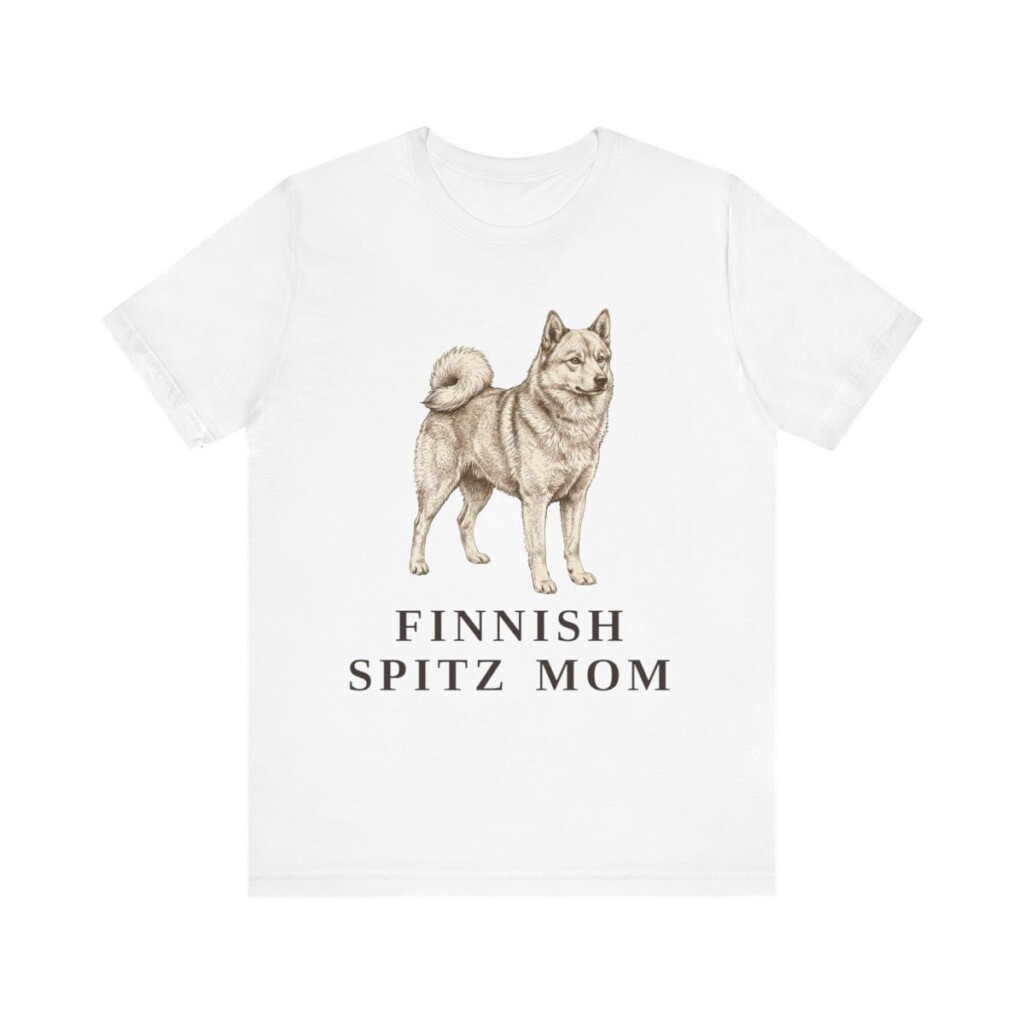 Finnish Spitz Mom Shirt, Vintage Dog Sketch Tee, Dog Mom Gift