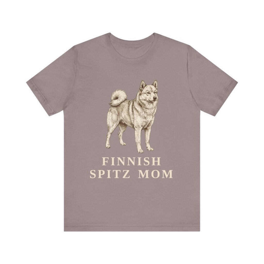 Finnish Spitz Mom Shirt, Vintage Dog Sketch Tee, Dog Mom Gift