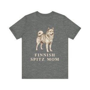 Finnish Spitz Mom Shirt, Vintage Dog Sketch Tee, Dog Mom Gift