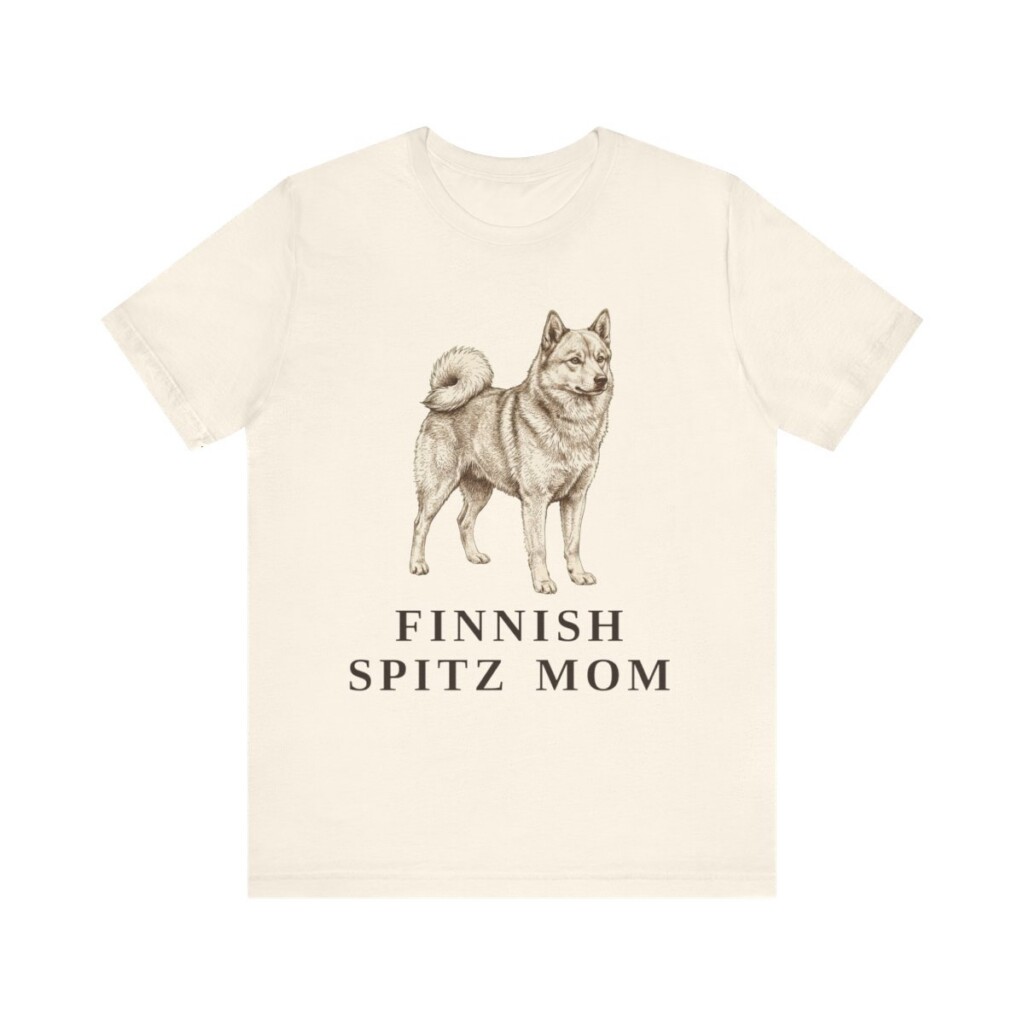 Finnish Spitz Mom Shirt, Vintage Dog Sketch Tee, Dog Mom Gift