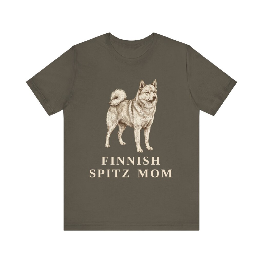 Finnish Spitz Mom Shirt, Vintage Dog Sketch Tee, Dog Mom Gift