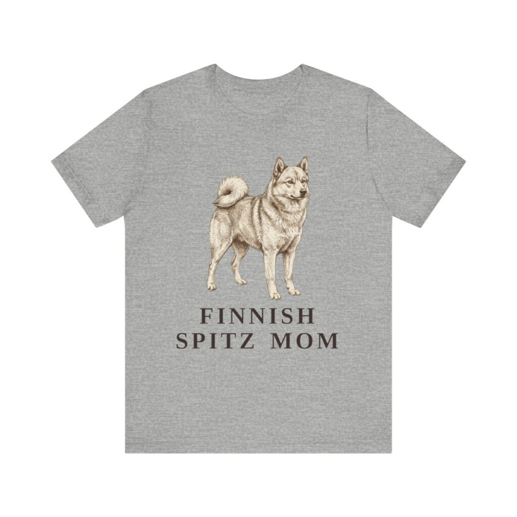 Finnish Spitz Mom Shirt, Vintage Dog Sketch Tee, Dog Mom Gift