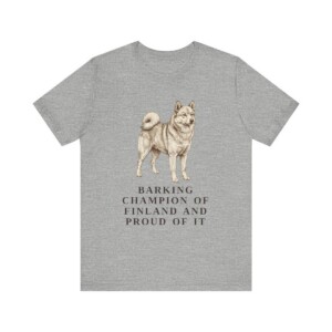 Finnish Spitz Humor Shirt, Vintage Dog Sketch Tee, Dog Humor Gift